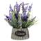 12" Lavender Bouquet in Flower Spring Basket with Handle